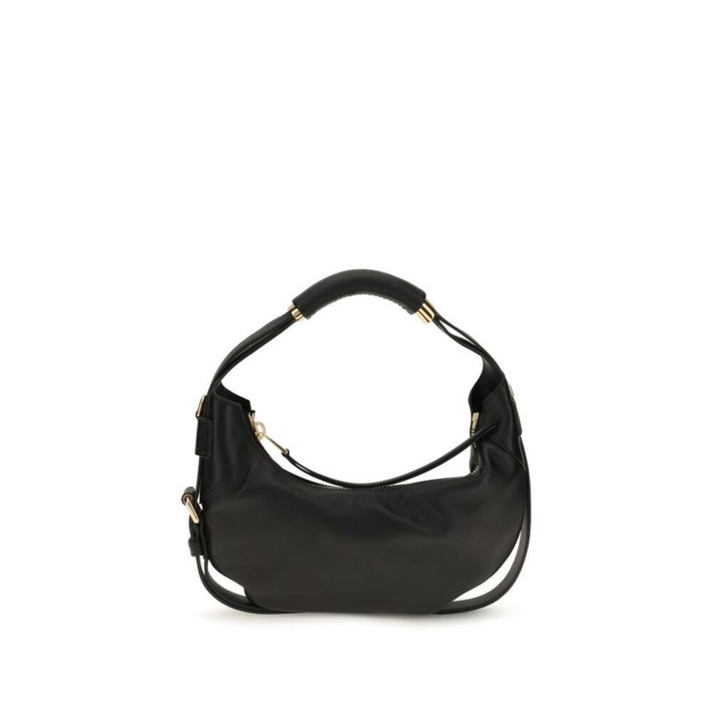 Moschino Black Calf Leather Bos Taurus Women's Handbag